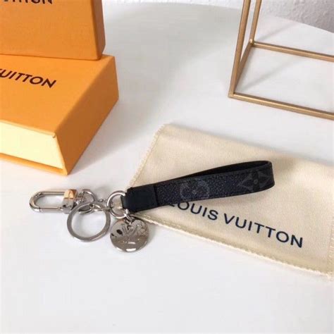 dragonne bag charm louis vuitton monogram eclipse